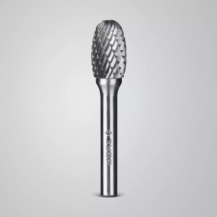 Зубр Твердосплавная борфреза E - овал, 12 х 20 мм, радиус 5.0 мм (28804-12-20) купить в Надыме