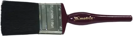 Кисть плоская "Декор" 3/4" (20 мм) натуральная черная щетина деревянная ручка  MATRIX 82615 купить в Надыме