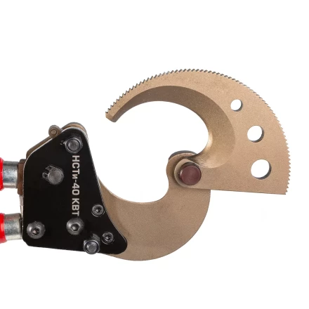 Секторные ножницы диэлектрические КВТ НСТи-40 для резки кабелей до 40 мм, проводов АС со стальным сердечником и прутков из низкоуглеродистой стали (84395) купить в Надыме