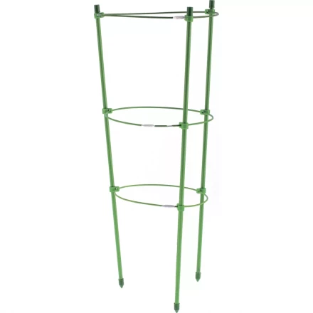 Поддержка для растений круглая h 150 см металл в пластике 5 колец PALISAD 644045 купить в Надыме