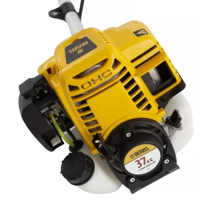 Триммер бензиновый DTL-37-4T, 4-тактный, 37 см3, неразъемная штанга, состоит из 2 частей Denzel 96267 купить в Надыме