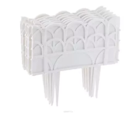 Бордюр "Кантри" 14х310 см белый PALISAD 65057 купить в Надыме