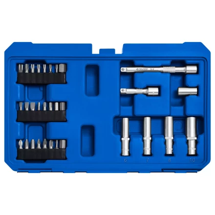 ЗУБР А-57, 57 предм., (1/4), универсальный набор инструмента, Профессионал (27671-H57) купить в Надыме