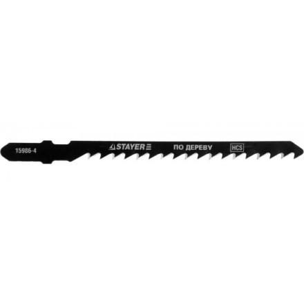 Полотна STAYER &quot;PROFI&quot;, T244D, для эл/лобзика, HCS, по дереву, ДВП, ДСП, фигур. рез, EU-хвост., шаг 4мм, 75мм, 2шт 15986-4_z01 купить в Надыме