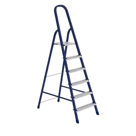 Стремянка 6 ступеней стальная оцинкованные ступени СИБРТЕХ 97846 купить в Надыме
