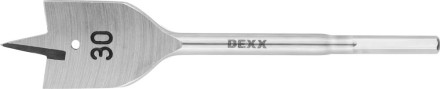 Сверло по дереву перовое, шестигранный хвостовик, DEXX 2945-30, d=30мм 2945-30 купить в Надыме