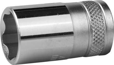 Торцовая головка KRAFTOOL &quot;INDUSTRIE QUALITAT&quot;, Cr-V, SUPER-LOCK, хромосатинированная, 1/2&quot;, 16 мм 27801-16_z01 купить в Надыме