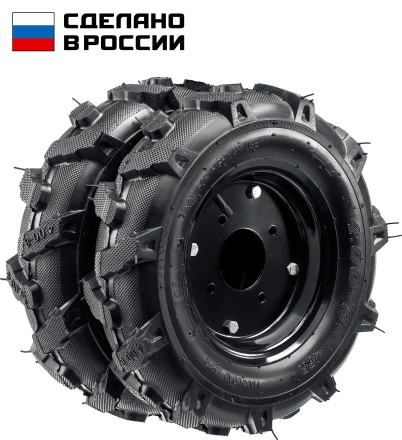 ЗУБР КП-1, 4.00-8, 2 шт., пневматические колеса для мотоблоков (707106-1) купить в Надыме