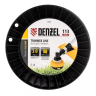 Леска для триммера зубчатый квадрат, 3,0мм х 113м, на DIN катушке FLEX CORD// Denzel 96806 купить в Надыме