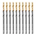 Сверло по металлу, 3,8 мм, HSS-Tin, Golden Tip, 10 шт. Denzel 717208 купить в Надыме