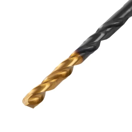 Сверло по металлу, 3,8 мм, HSS-Tin, Golden Tip, 10 шт. Denzel 717208 купить в Надыме