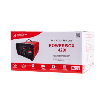 Инверторное пуско-зарядное устройство KVAZARRUS PowerBox 420i, таймер, цветная коробка купить в Надыме