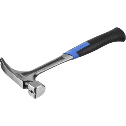 Молоток-гвоздодер ЗУБР "ПРОФЕССИОНАЛ" цельнокованый с магнитом и двухкомпонентной рукояткой, 580г 20258-580 купить в Надыме