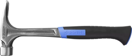 Молоток-гвоздодер ЗУБР "ПРОФЕССИОНАЛ" цельнокованый с магнитом и двухкомпонентной рукояткой, 580г 20258-580 купить в Надыме