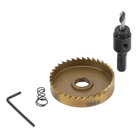 Коронка по металлу HSS, 63 мм, нитридтитановое покрытие Denzel 724120 купить в Надыме