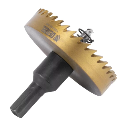 Коронка по металлу HSS, 63 мм, нитридтитановое покрытие Denzel 724120 купить в Надыме