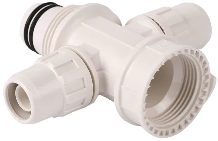 Коллектор ЗУБР "ШиреФит" сборный крестовой "внутренняя резьба - штуцер с гайкой - штуцер с гайкой", 26мм х 16мм 51518-26-16-26 купить в Надыме