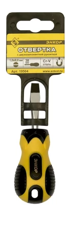 Отвертка шлицевая 1,0х6,0х38 мм Энкор 19504 купить в Надыме