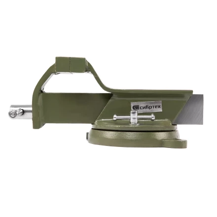 Тиски слесарные Сибртех 18618, 100 мм, стальные, поворотные купить в Надыме