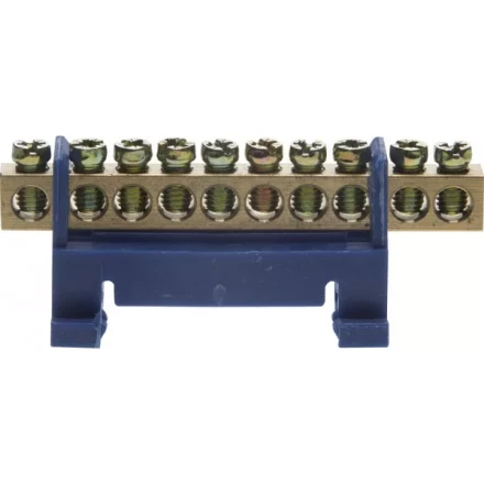 Шина СВЕТОЗАР нулевая на изоляторе типа "Стойка"макс. ток 100А, 5,2мм, 10 полюсов 49806-10 купить в Надыме