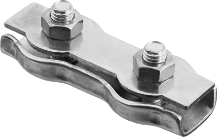 Зажим троса ЗУБР "МАСТЕР" двойной, оцинкованный, 3мм, 2 шт 304446-03 купить в Надыме