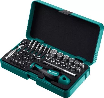 Набор: отвертка-битодержатель X-Drive с битами, торцевыми головками, мини-трещеткой, 25816 купить в Надыме