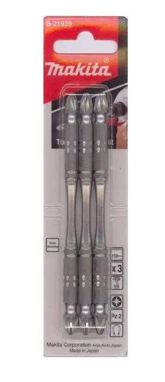 Биты Makita PZ2 110мм 3шт, 2-х сторонние (B-21939) купить в Надыме