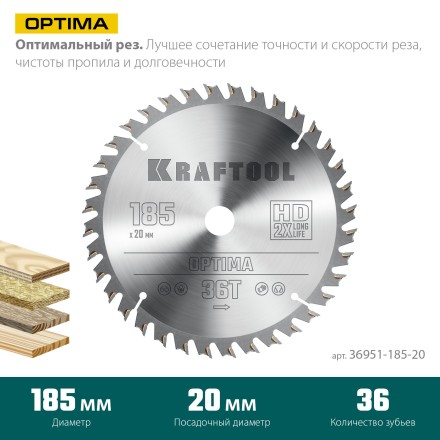 Диск пильный OPTIMA, повышенный ресурс 36951-185-20 купить в Надыме