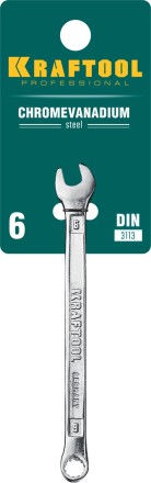 Ключи комбинированные KRAFTOOL, Cr-V, DIN 3113 27079-06 купить в Надыме