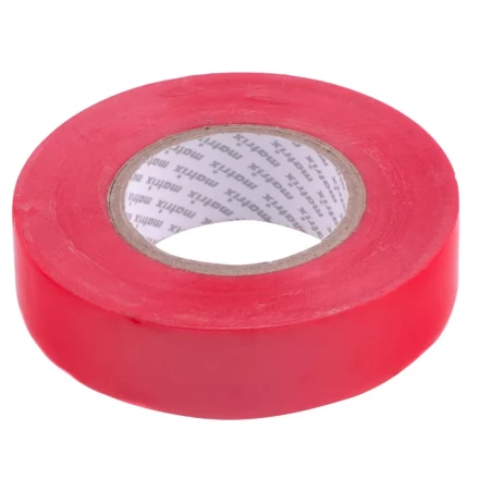 Изолента ПВХ 19 мм х 20 м красная 150 мкм Matrix 88779 купить в Надыме