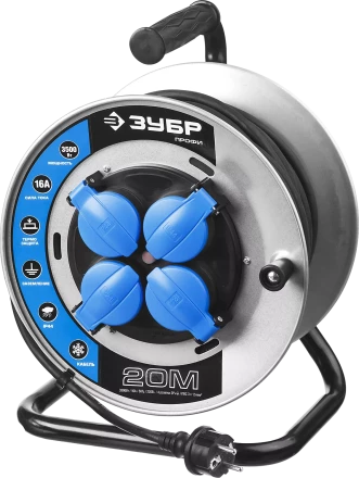 Удлинители на катушке силовые провод КГ 3х15 мм2 серия ПРОФЕССИОНАЛ купить в Надыме