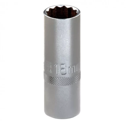 Головка торцевая свечная Stels шестигранная 16 мм под квадрат 1/2 13634 купить в Надыме