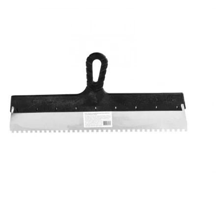 Шпатель из нержавеющей стали 450 мм зуб 6 х 6 мм пластмассовая ручка 85142 купить в Надыме