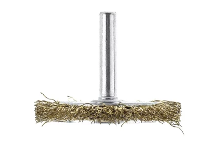 Кордщетка HAMMER плоская 50мм для дрели гофрированная латунированная сталь (207-205) купить в Надыме