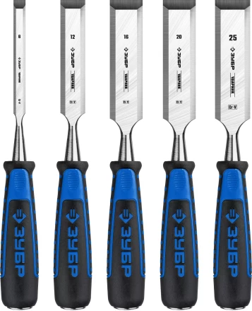 ЗУБР Ударник, 5 предм, набор стамесок-долот, Профессионал (18097-H5) купить в Надыме