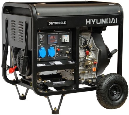 Дизельный генератор Hyundai DHY 8000LE + колеса купить в Надыме