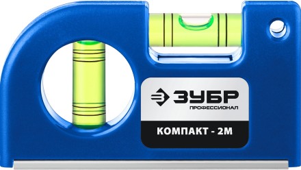 ЗУБР КОМПАКТ - 2М, 85 мм, магнитный компактный уровень, Профессионал (34551) купить в Надыме