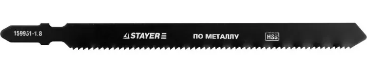 Полотна STAYER "PROFI", T318B, для эл/лобзика, HSS, по металлу (2,5-6мм), EU-хвост., шаг 1,8мм, 110мм, 2шт 159951-1.8_z01 купить в Надыме