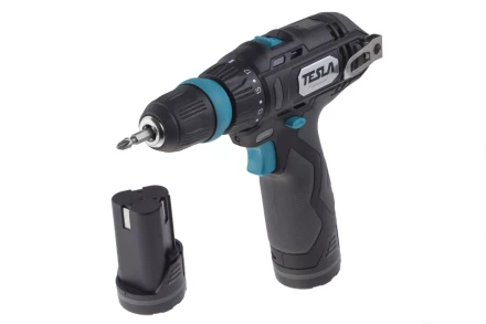 Аккумуляторная дрель TESLA TCD122QC с скейсом купить в Надыме