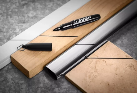 ЗУБР Мини черный, 1-3 мм, 80 шт, перманентный маркер (06331-2) купить в Надыме