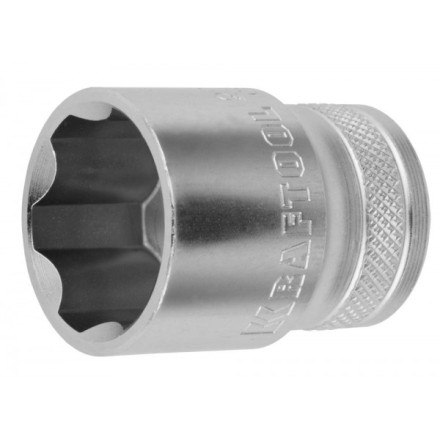 Торцовая головка KRAFTOOL &quot;INDUSTRIE QUALITAT&quot;, Cr-V, SUPER-LOCK, хромосатинированная, 1/2&quot;, 22 мм 27801-22_z01 купить в Надыме