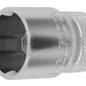 Торцовая головка KRAFTOOL "INDUSTRIE QUALITAT", Cr-V, SUPER-LOCK, хромосатинированная, 1/2", 22 мм 27801-22_z01 купить в Надыме