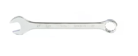 Ключ комбинированный 27 мм CrV полированный хром MATRIX 15172 купить в Надыме