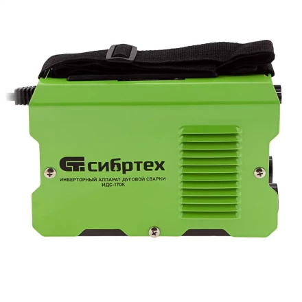 Инверторный аппарат дуговой сварки ИДС-170K, 170 А, ПВ 80%, диаметр электрода 1,6-3,2 мм Сибртех 94393 купить в Надыме