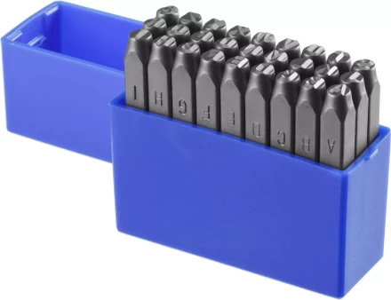 Клейма ЗУБР буквенные латинские, шрифт 5мм 21505-05_z01 купить в Надыме