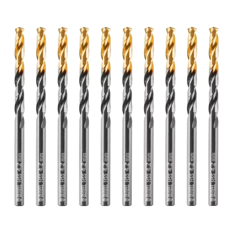 Сверло по металлу, 4,2 мм, HSS-Tin, Golden Tip, 10 шт. Denzel 717210 купить в Надыме