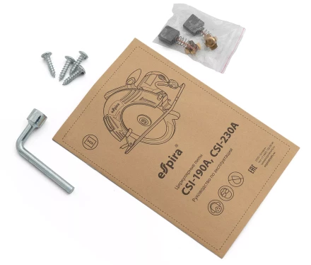 Пила циркулярная ESPIRA CSI-230A (ф230 мм, 220-240В,50/60 Гц, мощность 2500 Вт, 3900 об/мин), 401252 купить в Надыме