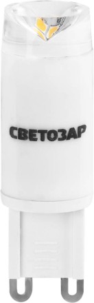 Лампа СВЕТОЗАР светодиодная &quot;LED technology&quot;, цоколь G9, теплый белый свет (3000 К), 2,5Вт (20) 44595-20 купить в Надыме
