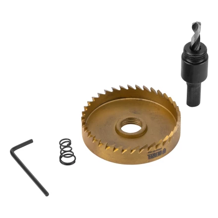 Коронка по металлу HSS, 65 мм, нитридтитановое покрытие Denzel 724121 купить в Надыме