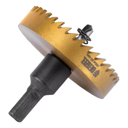 Коронка по металлу HSS, 65 мм, нитридтитановое покрытие Denzel 724121 купить в Надыме